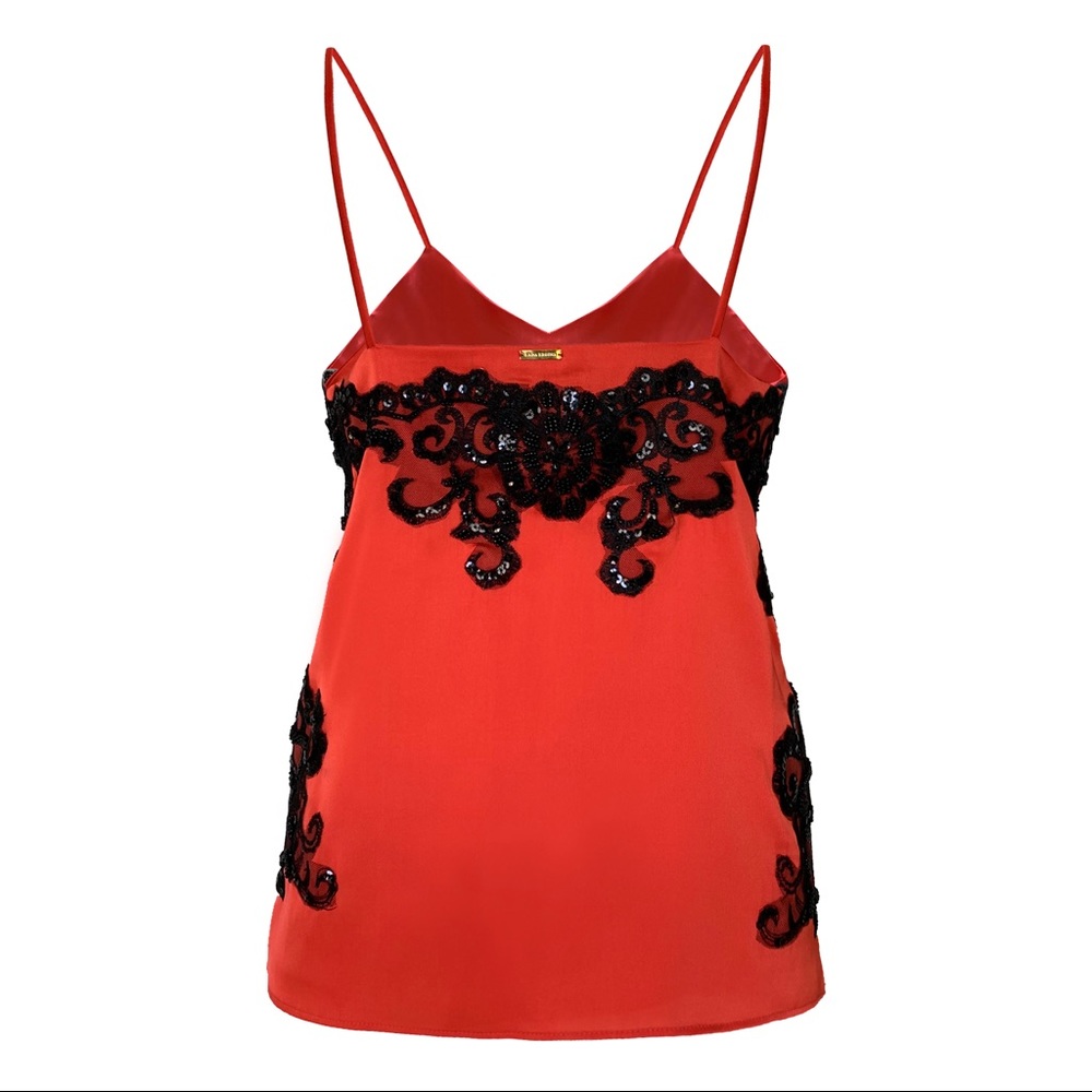 Silk lace-embellished top - Picture 2 of 8
